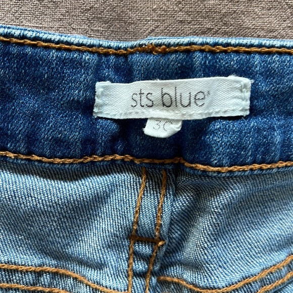 STS Ripped Blue High Rise Shorts - Picture 3 of 4